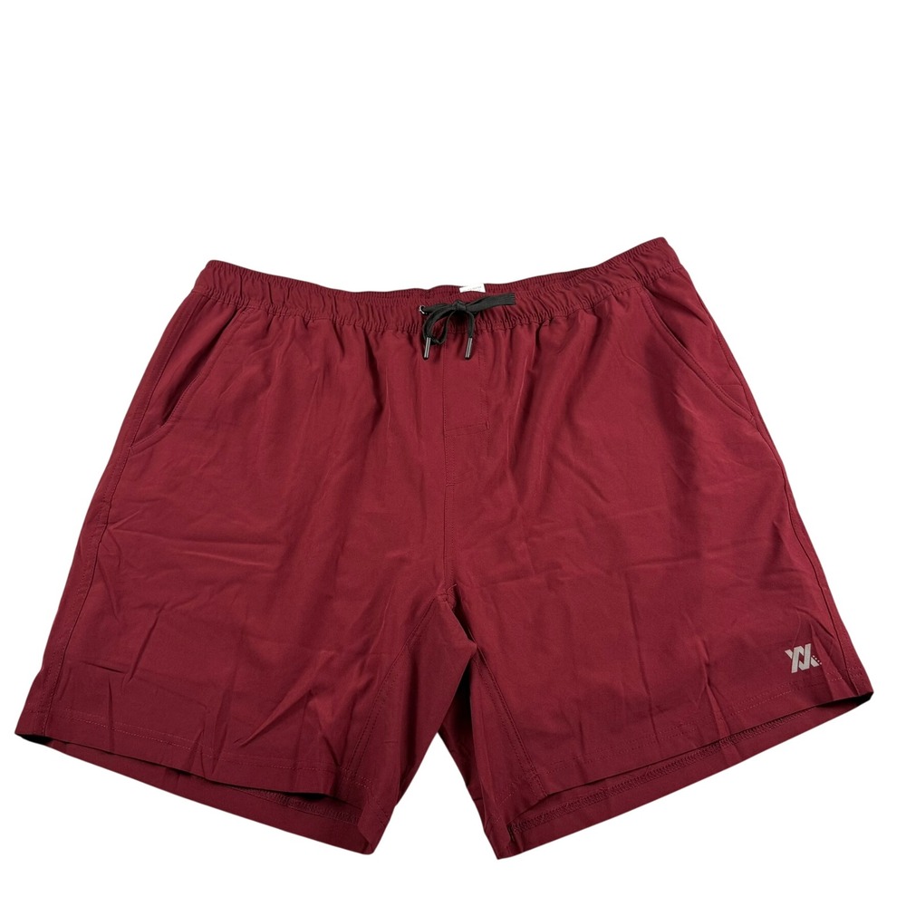 Dixxon Mens 3X Shorts The Brad Premium Lined Maroon Athletic Workout Active NEW